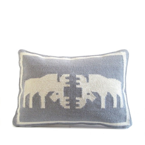 Moose Pair Dhurrie Cushion