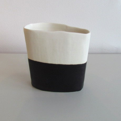 Small Oblong Dipped Vase