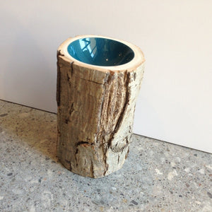 Log Bowl- Peacock- Size3